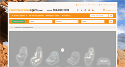 Desktop Screenshot of constructionseats.com