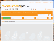 Tablet Screenshot of constructionseats.com